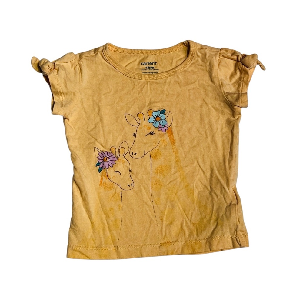 Carter's Yellow‎ Giraffe Graphic Tee